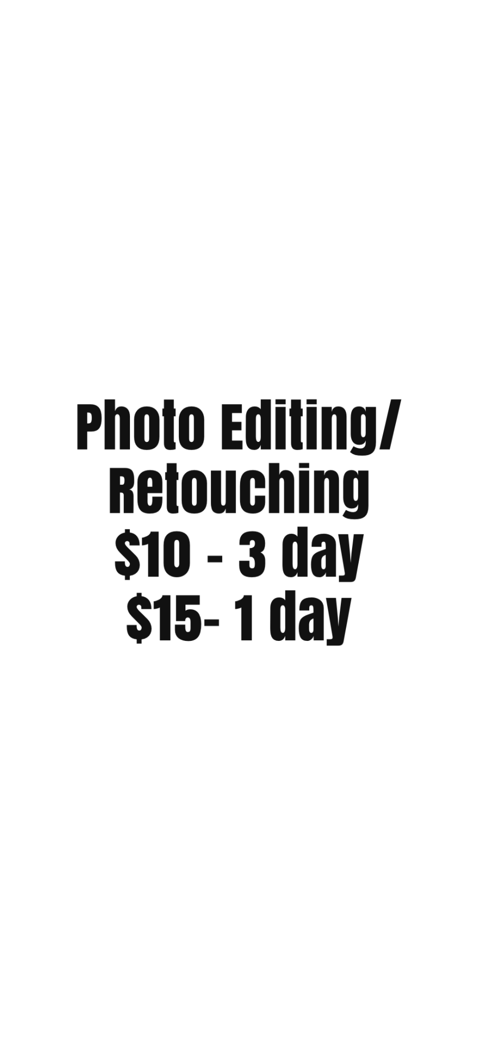 Photo Editing, Photo Retouching, Photoshopping