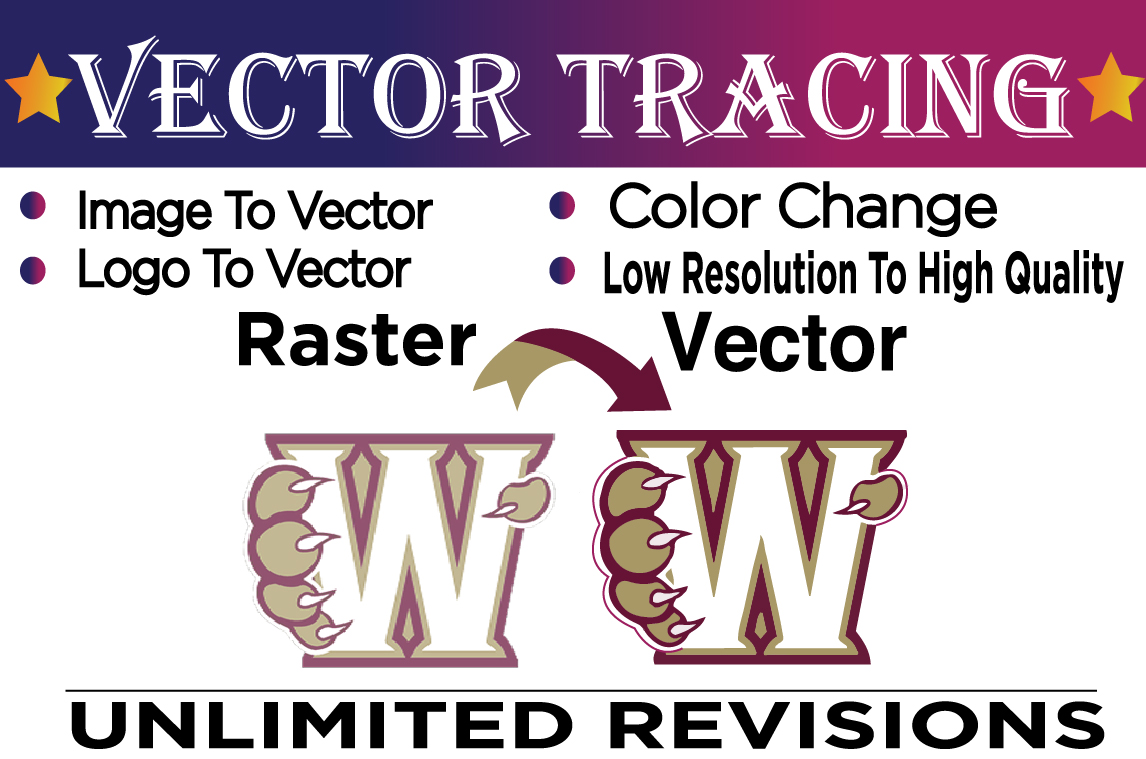 Vector Tracing On Image Or Logo, Vector Trace, Redesign, Vectorise