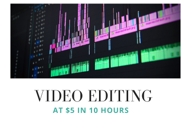 Video editing service in 10 hours 