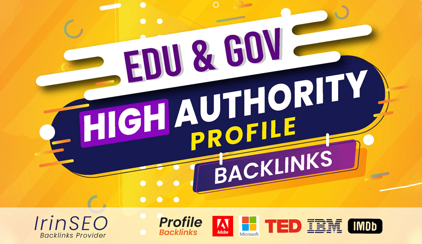 Manually 50 Profile Backlinks, High DA, PA, PR9, trust flow for website seo