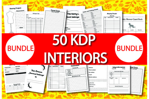 Bundle Pack 50 KDP Interiors Graphic - special offer