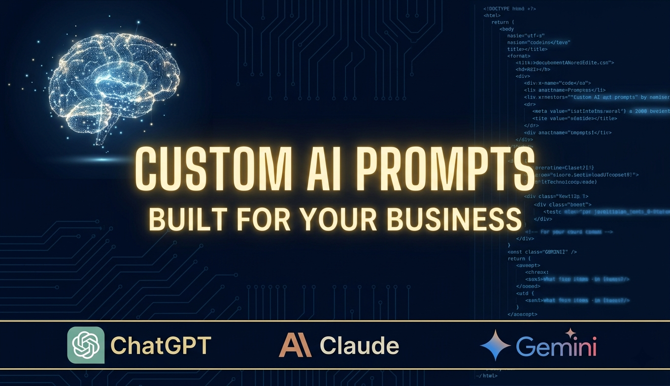 I will create a custom AI prompt for any niche or bus...