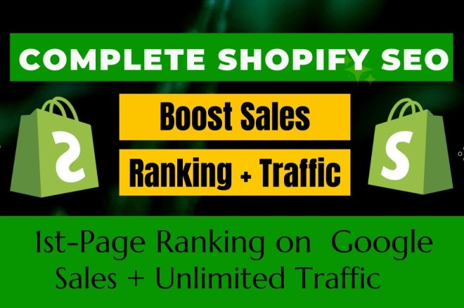 Complete Shopify On-page, Technical SEO service for top google ranking
