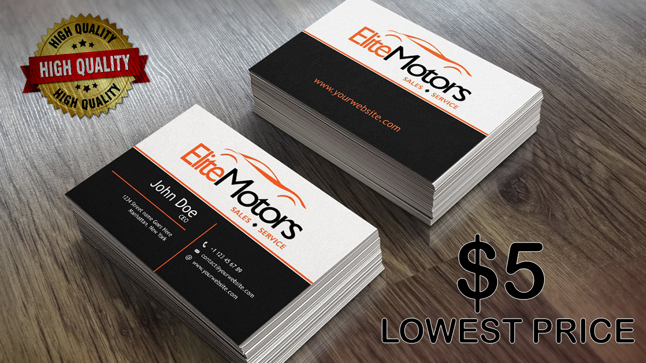 A Premium,Unique and Professional Business Card Design for You