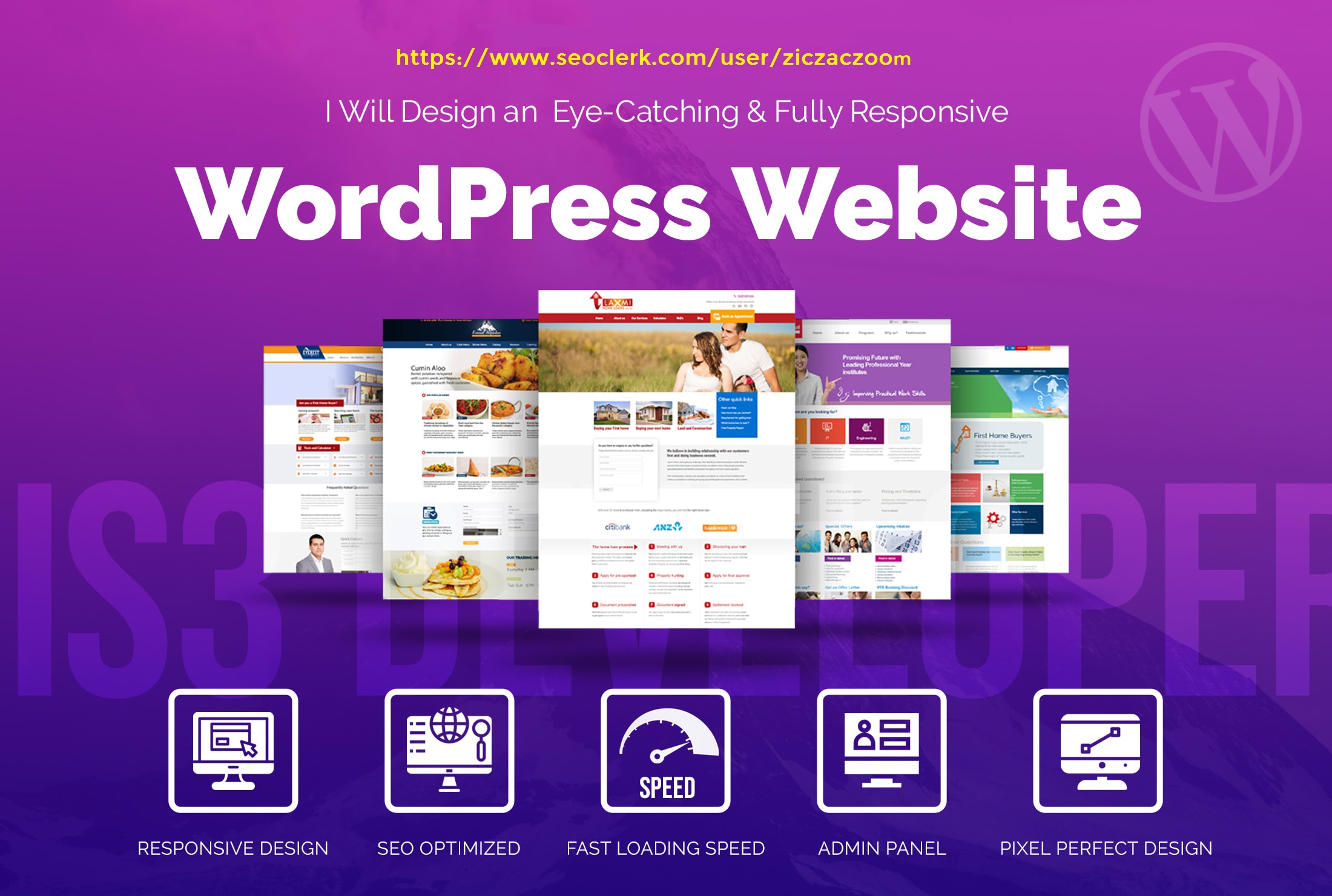 I will design and develop your wordpress website with theme & plugins