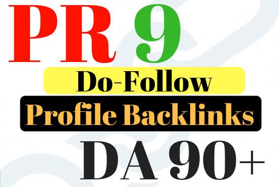 20+ PR9 Dofollow profile backlinks- All Dofollow profile Links