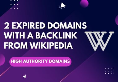 2 Expired Domains with a Backlink from Wikipedia