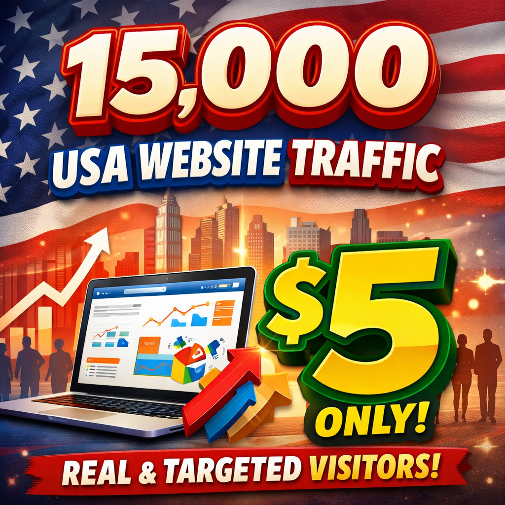 send 15k unique and real USA Visitors to your website