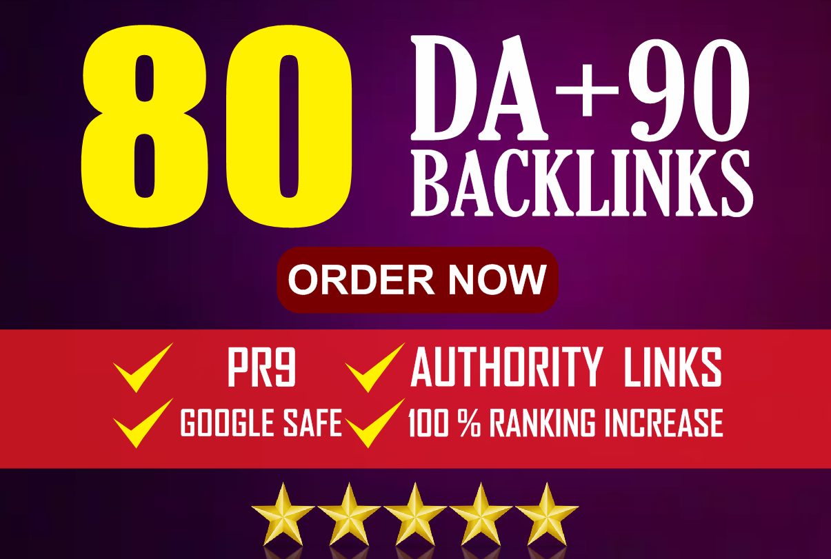 Ranks Your website with 80 seo high PR backlinks manu...