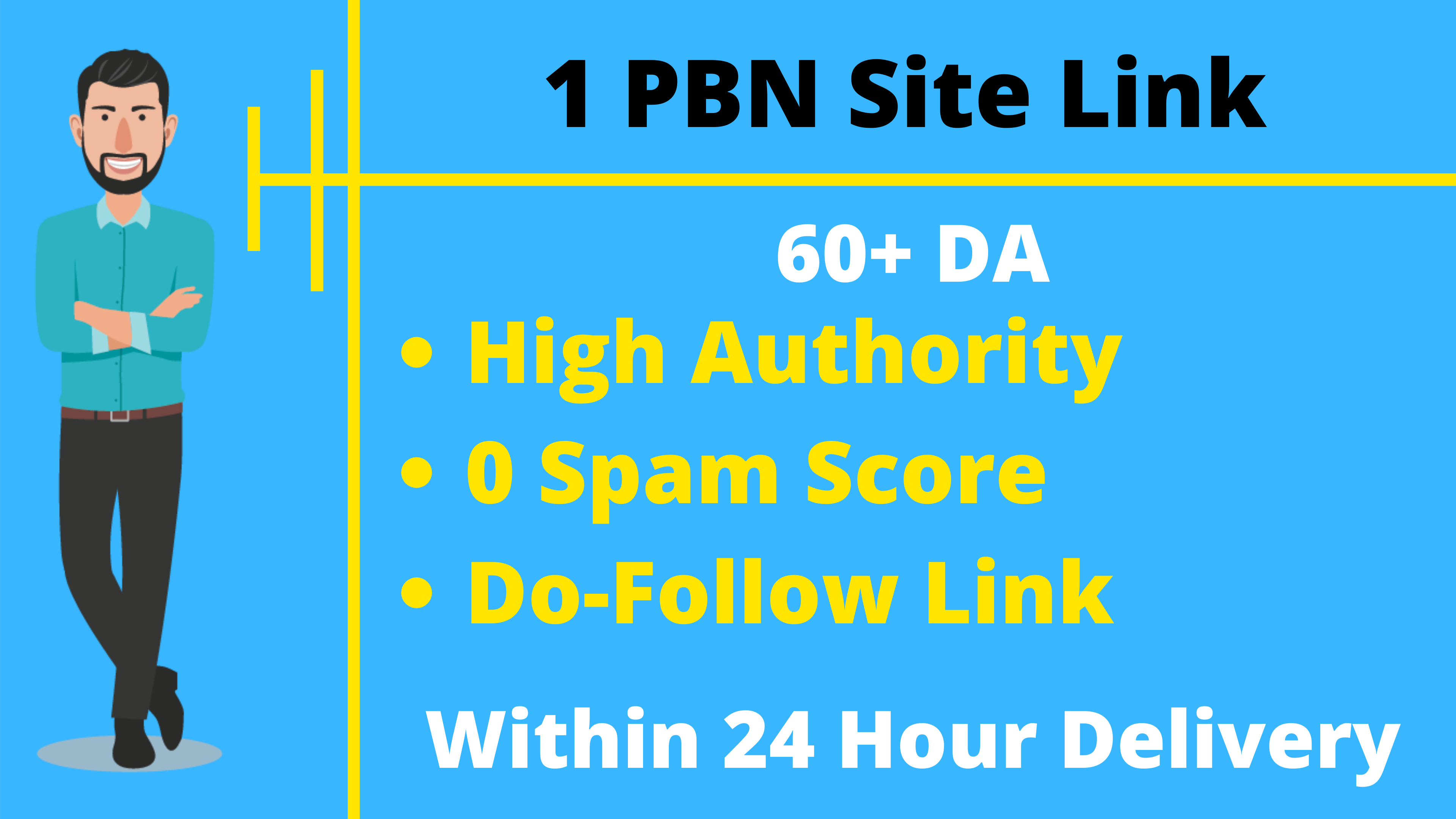 1 PBN Site Dofollow Backlink 60+ DA High Authority SEO Link