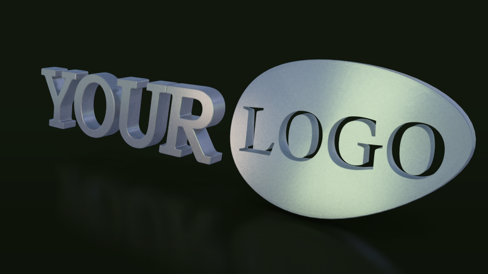Your logo in 3D, full HD with effects