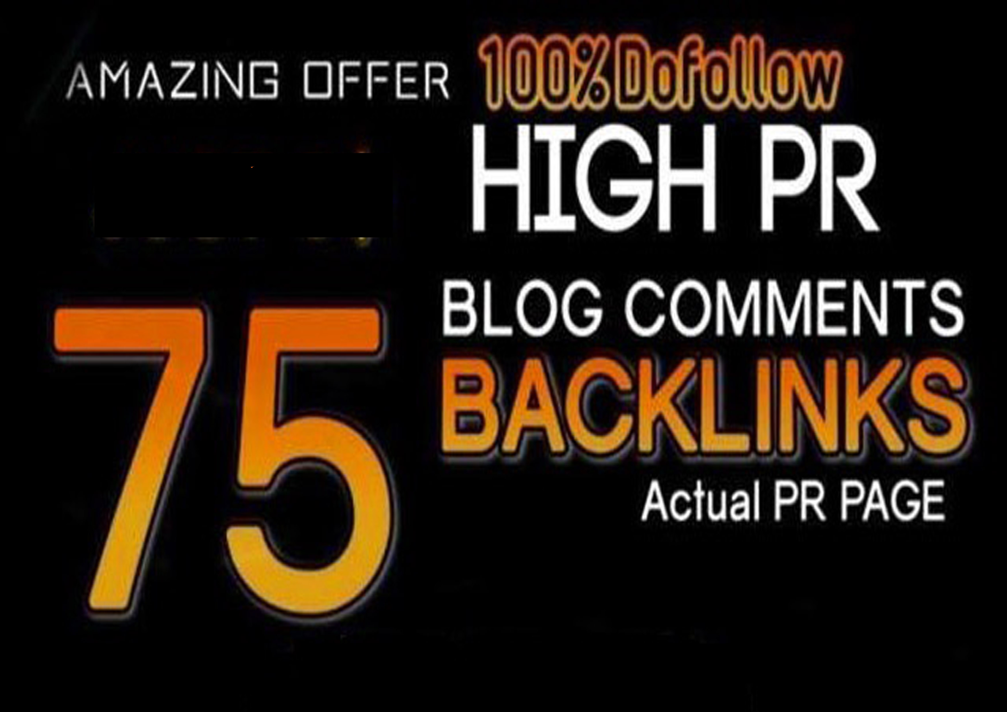 i will do 75 Backlinks with high domain authority