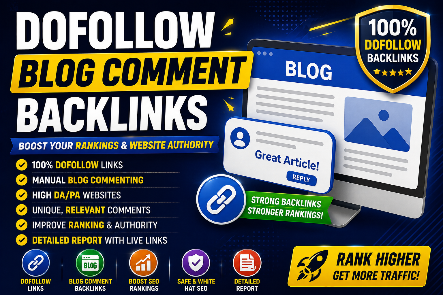 I will do 400 dofollow backlinks manually DA 90