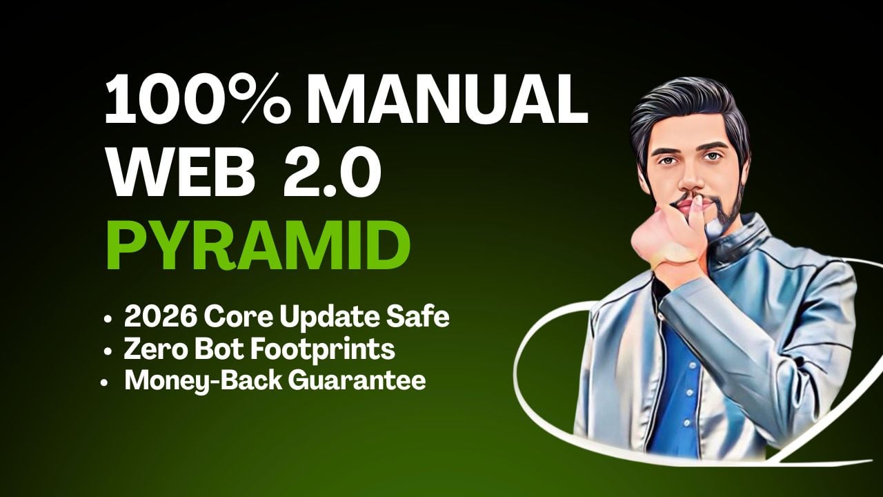  Manual High DA Web 2.0 Backlinks Service - Safe Google Ranking