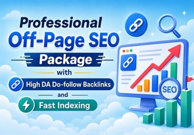 Professional Off-Page SEO Package Do-follow Backlinks Fast Indexing with High DA/DR 