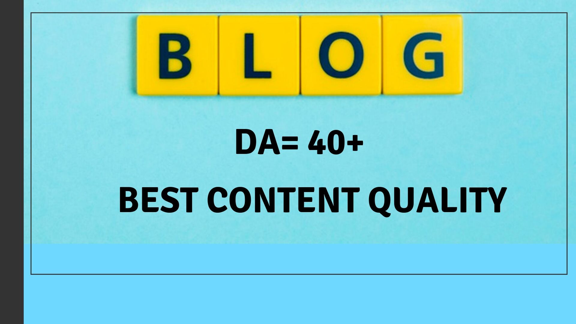 I will Provide you Guest Blog with DA 40+ 