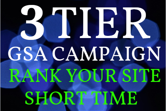 Provide 100k+ GSA Backlinks from Tier1, Tier2 and Tier 3