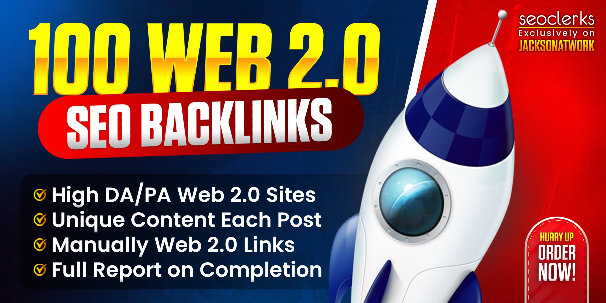 I Will Create 100 High-Quality Web 2.0 Backlinks to B...