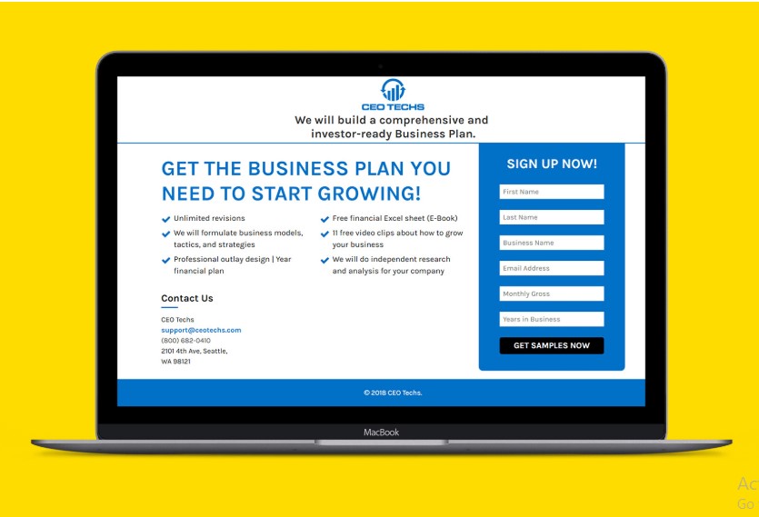 I will design a killer landing page or squeeze page