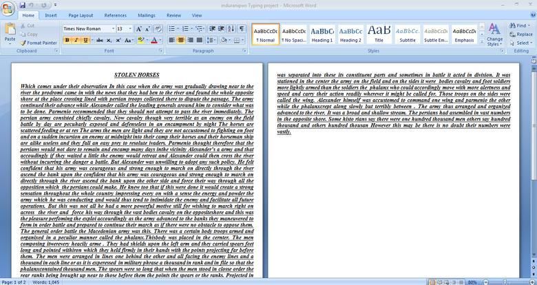 Data entry any type off data in ms-word