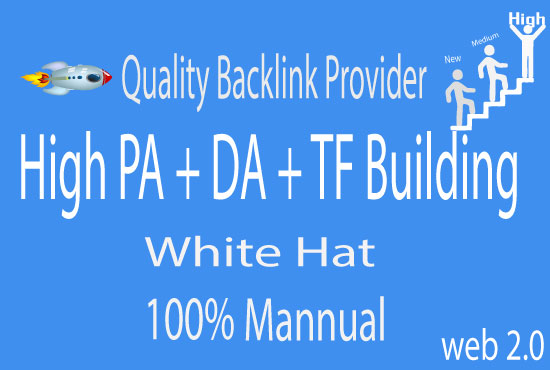 I will make 100 high PR DA dofollow backlinks