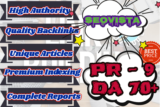 create 10 high da and high PR backlinks to boost your...