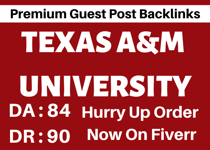 I Will Create Back-Links On Texas University Site Wit...
