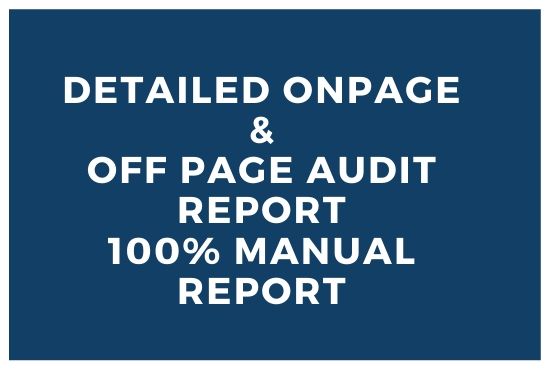 I will create complete SEO audit report of your websi...