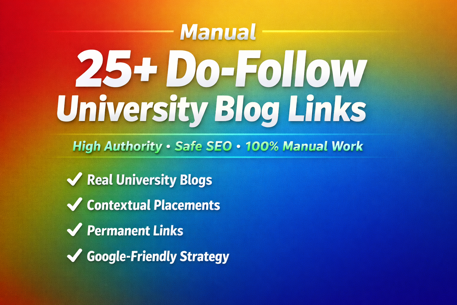 Manual create 25+ Do-Follow Universitie Blog Links
