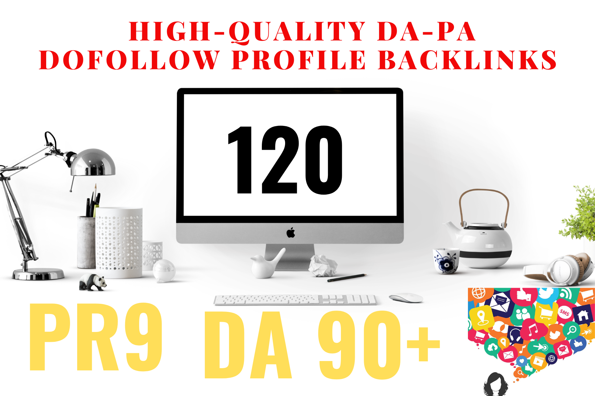 give you 120 High-quality DA-PA Dofollow Profile Backlinks. 