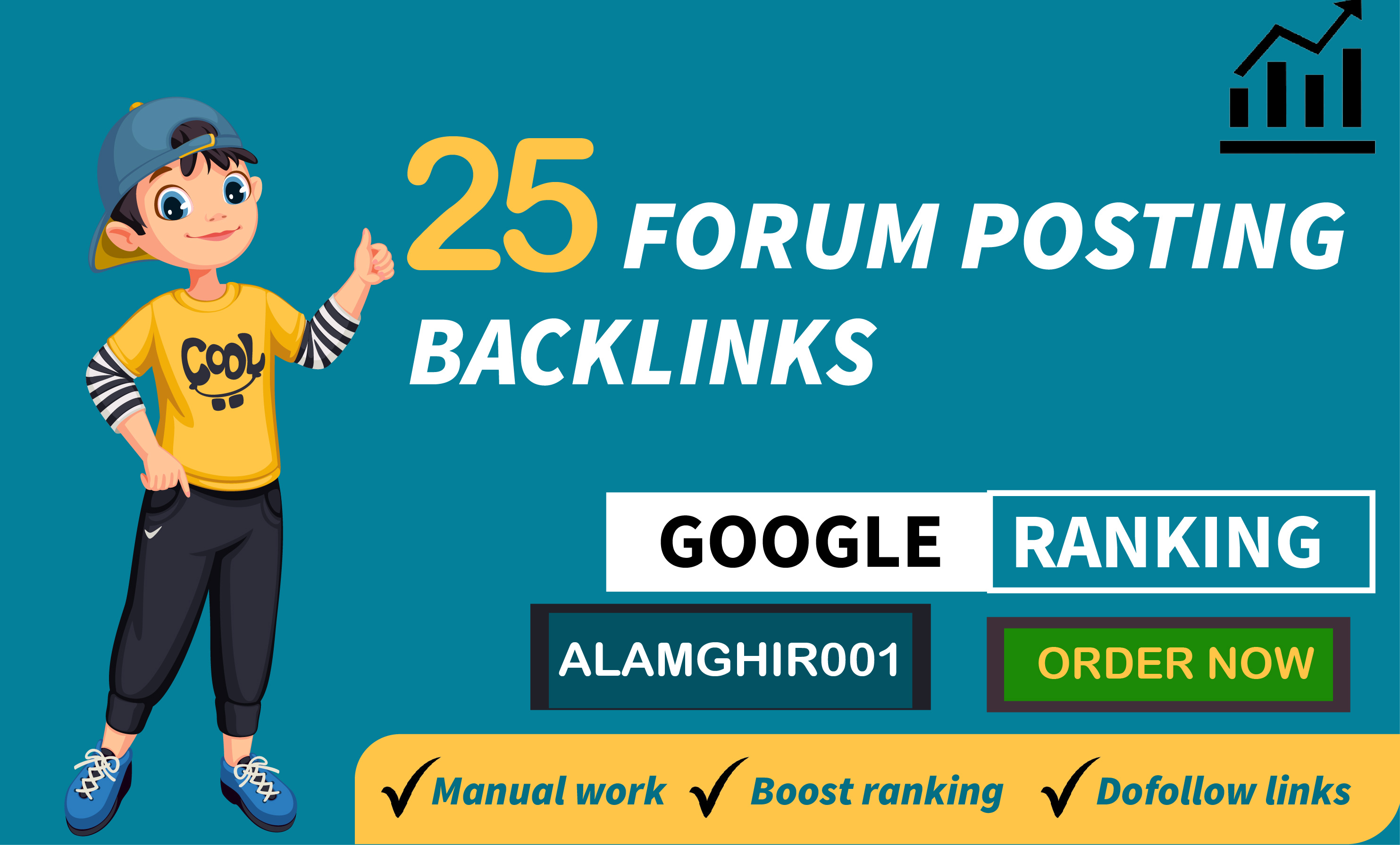 I will provide 25 forum backlinks High quality