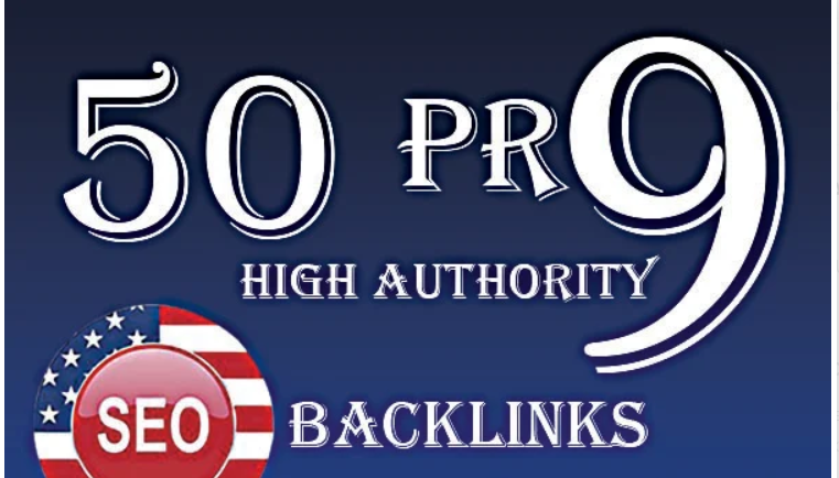 I will permanent 50 usa HQ seo pr9 backlinks