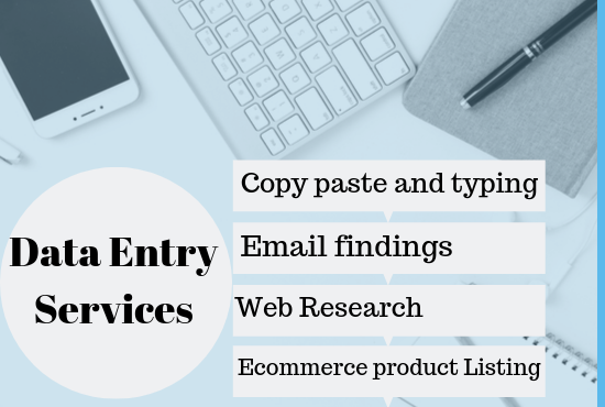 I will do fastest data entry, web research, excel, word, PPT and copypaste work for you