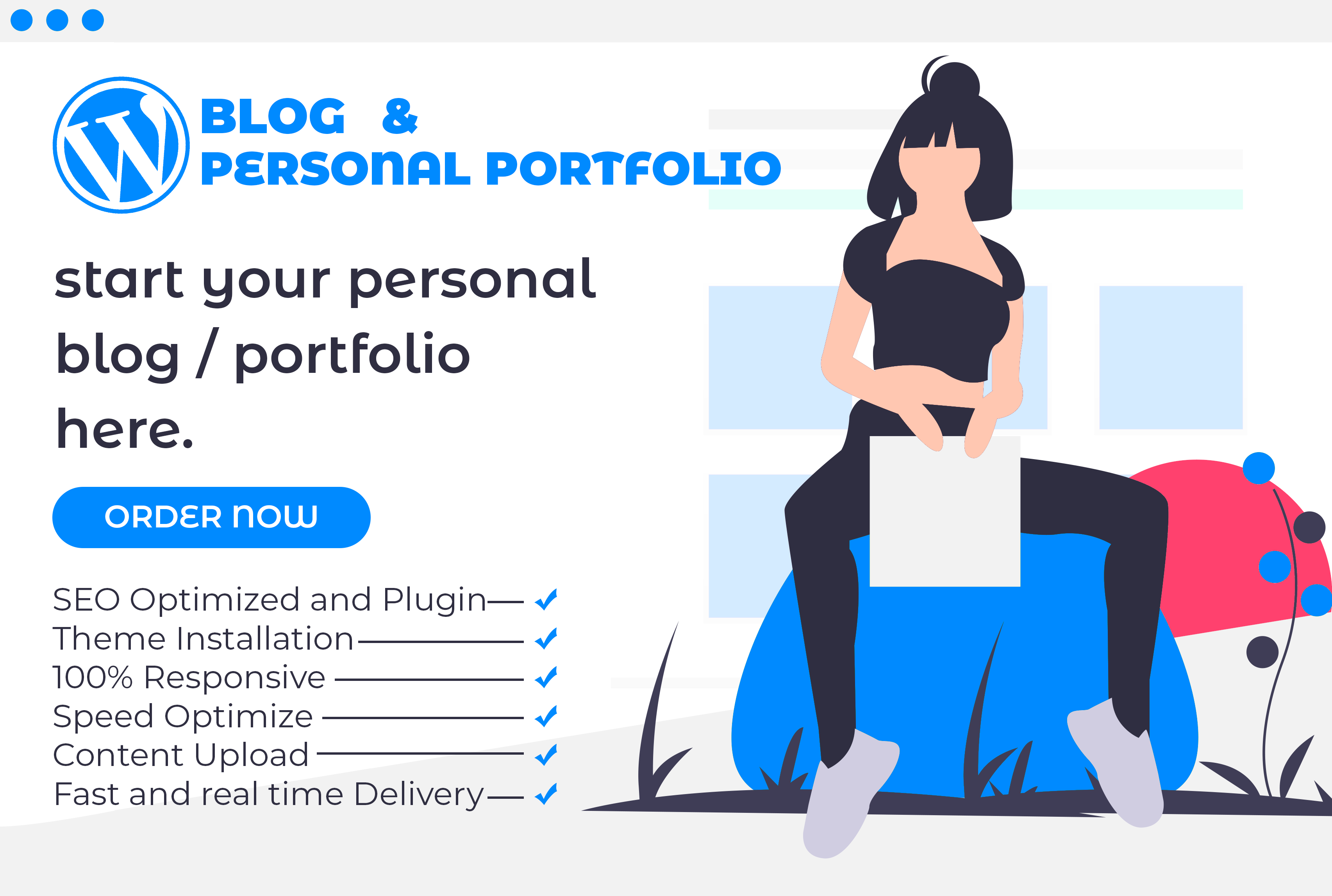 I Will Build Any Wordpress Website, Blog, Landing Page etc.