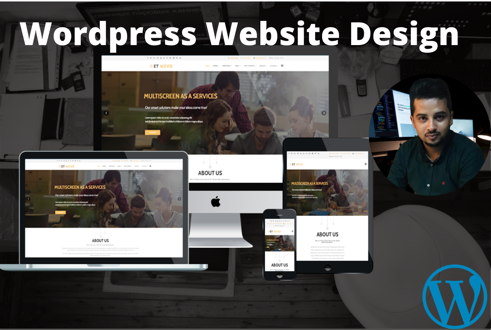 I will design fast loading,mobile friendly wordpress website fast