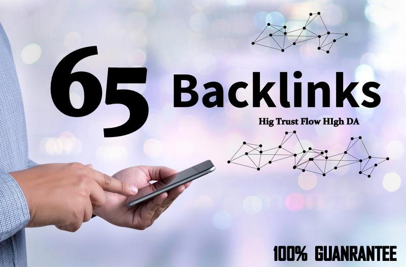 I will providing 65 Backlinks to boost your ranking