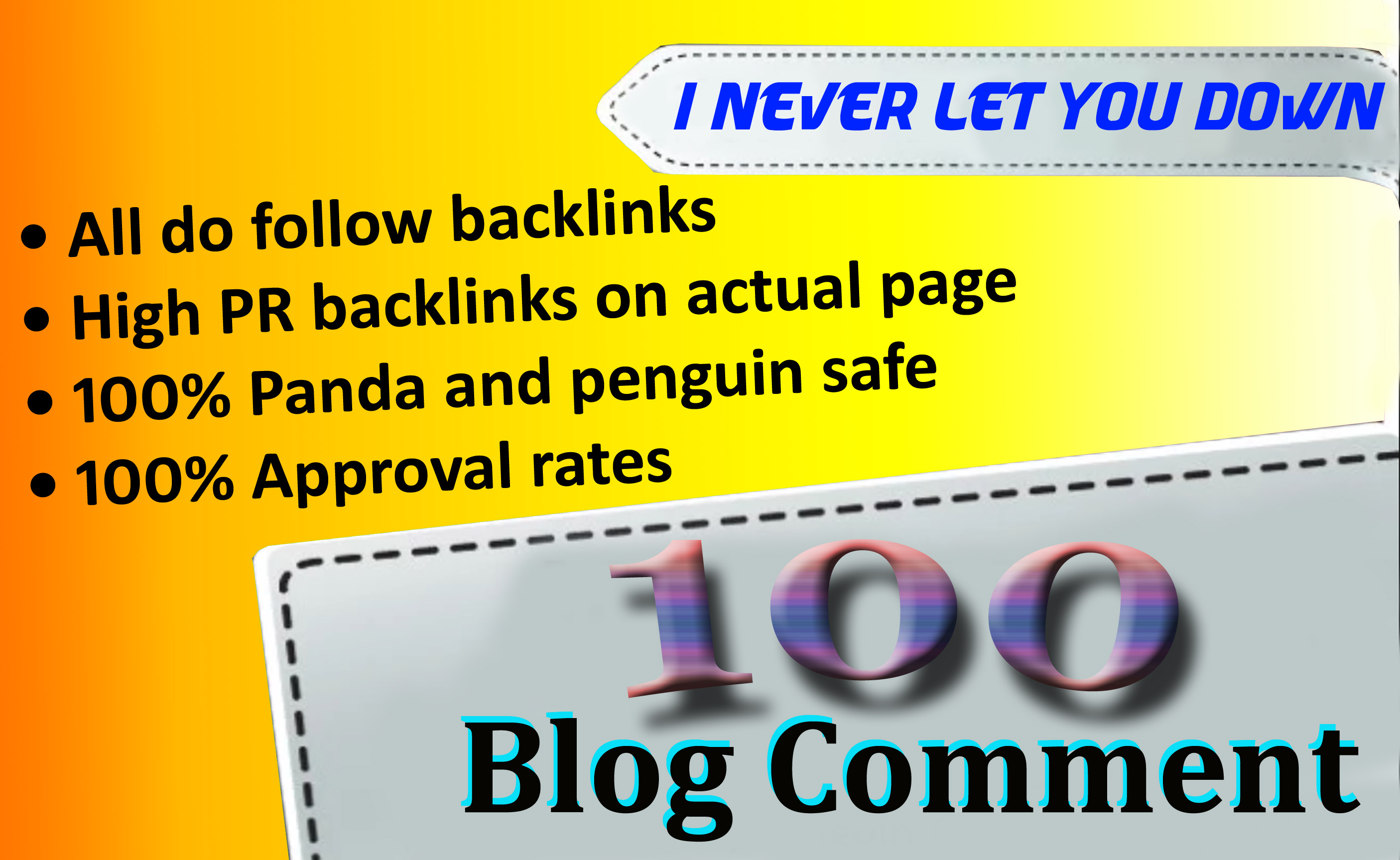 I will do 50 high quality blog comments SEO backlinks