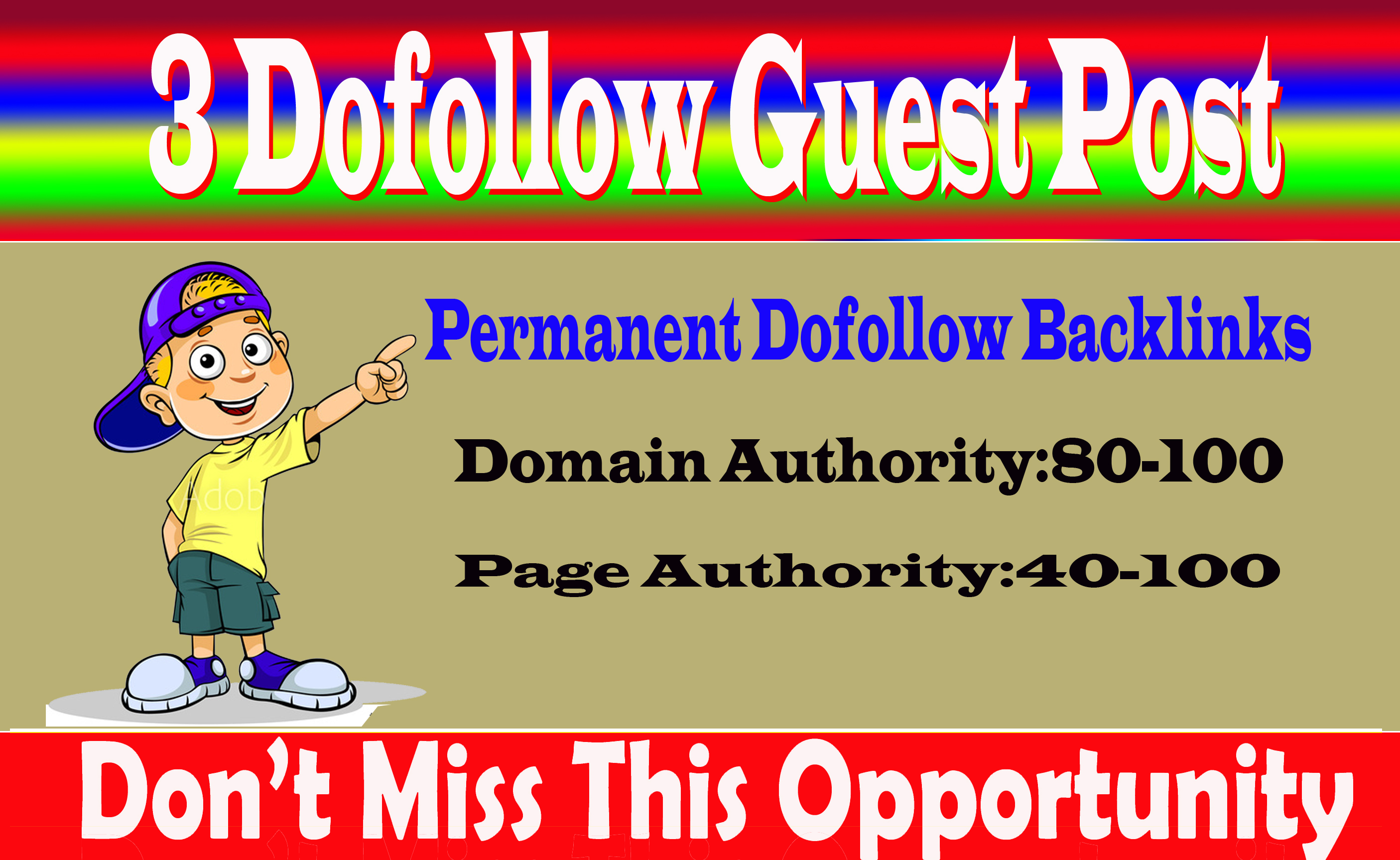 Write And Publish 3 Dofoll0w guest Posts On High DA 87+ Sites With Permanent Strong Backlink