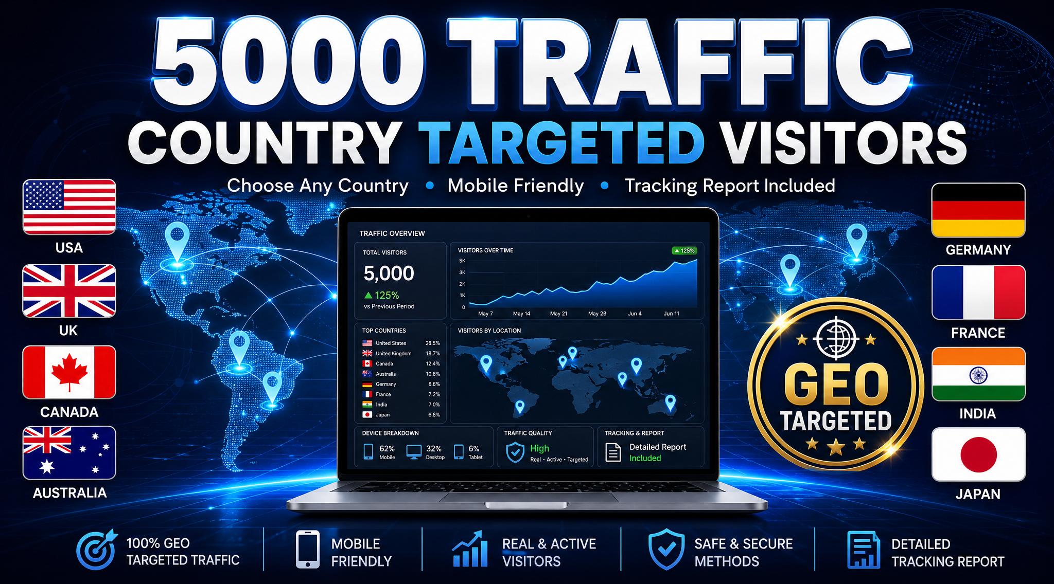 I Will Drive Geo Targeted Traffic to Your Website