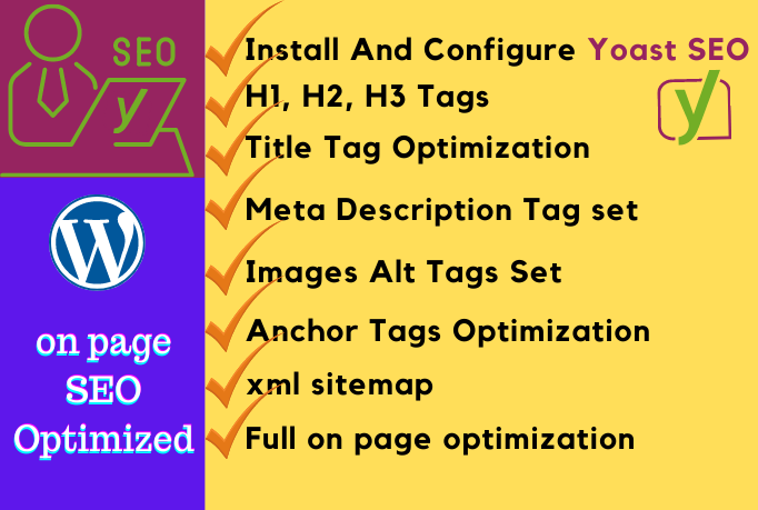 OnPage SEO using yoast SEO or Technical SEO in wordpress website