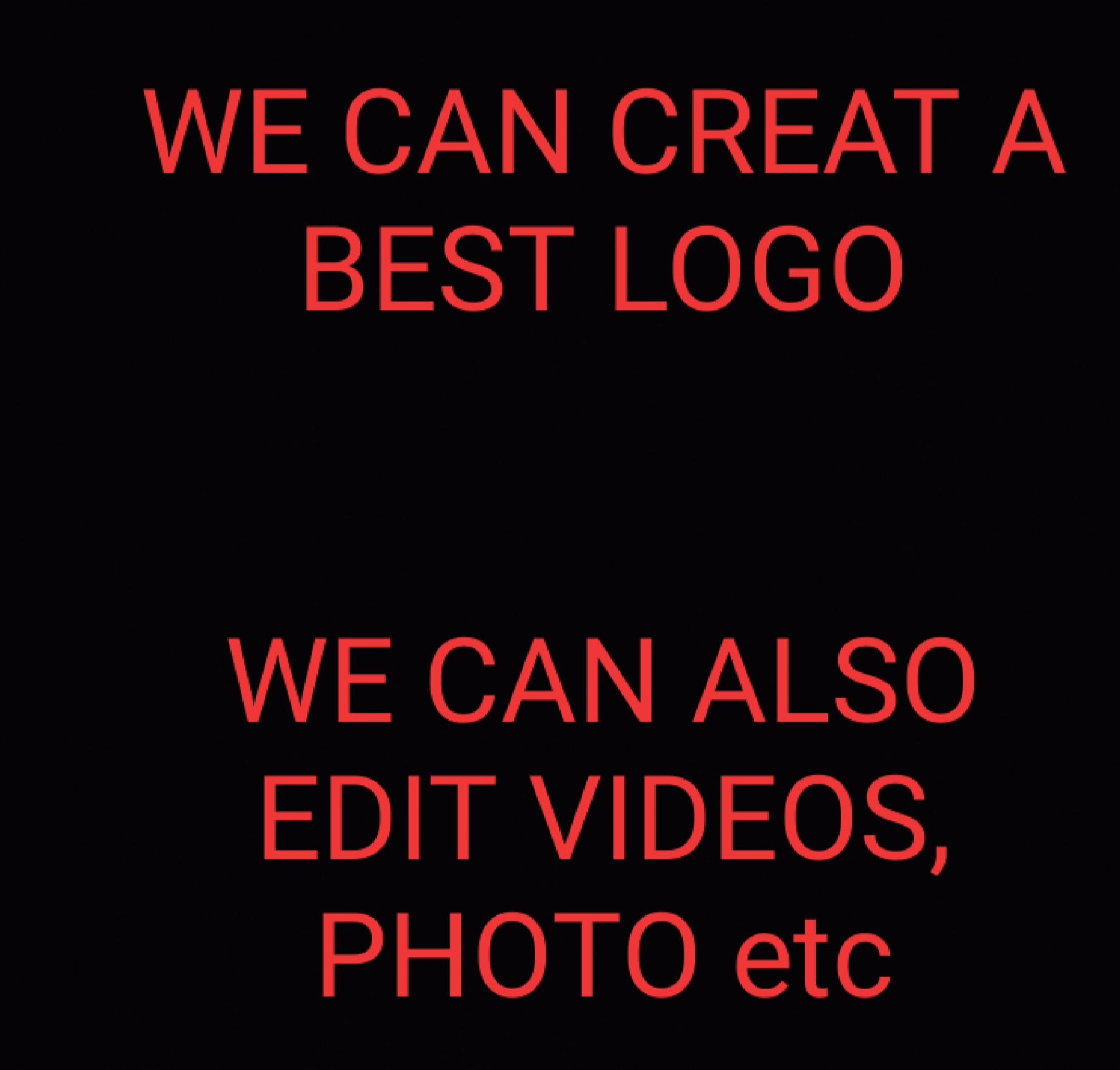 We create a best logo in short time