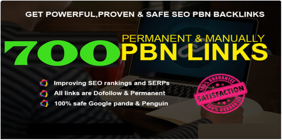 Get Extream 700+ PBN Backlink in your website hompage with HIGH DA/PA/TF/CF with unique website