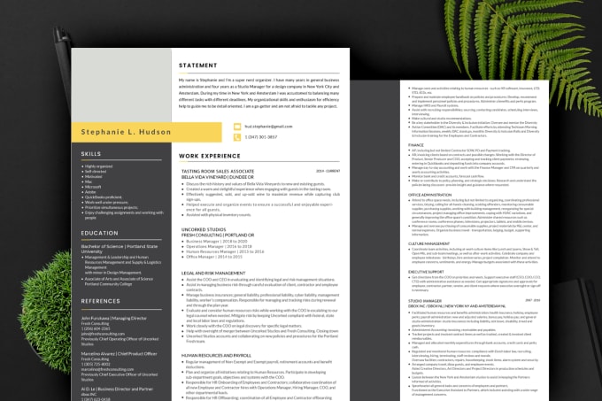 I will do clean attractive resume design CV design