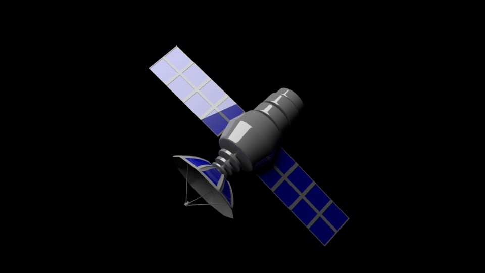 Satellite 3D Model (.Obj file format)