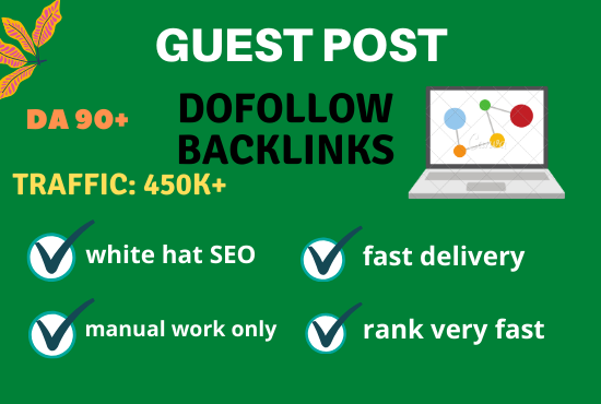 I will publish hq SEO guest posting on pr da 80 websi...