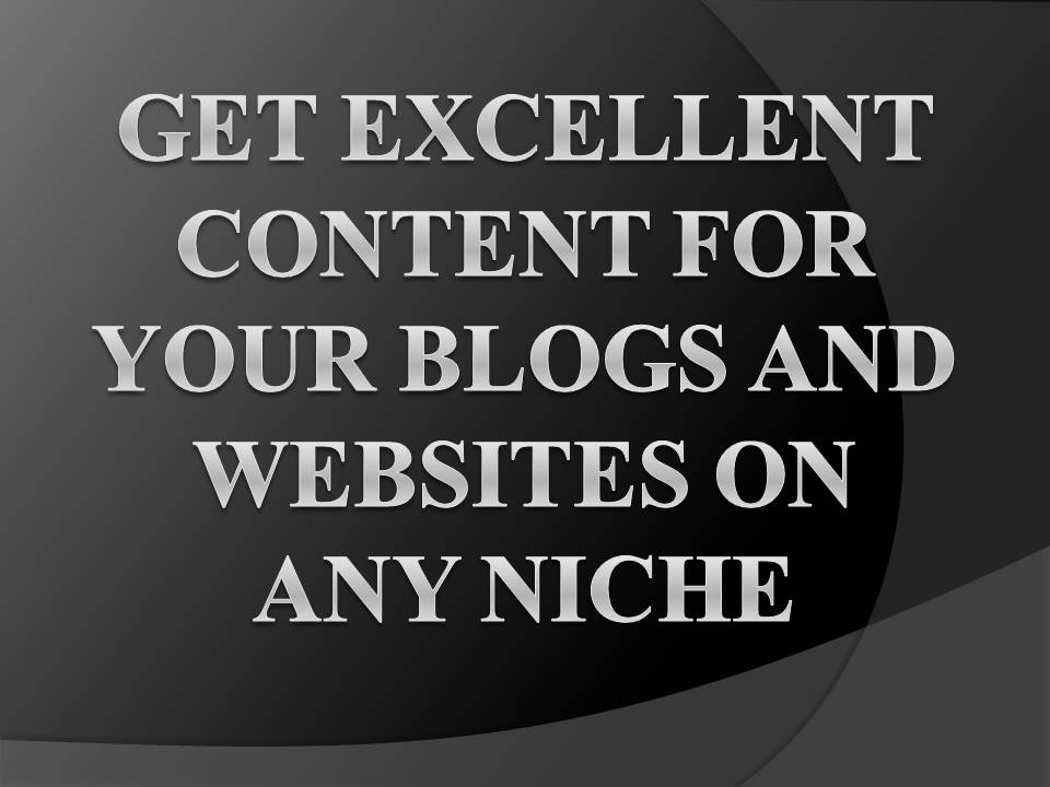 Get Content Created for your Blogs and Websites