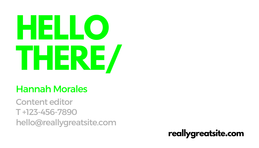 I will make you a business card