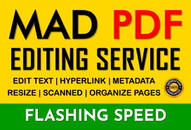 I will edit PDF documents, modify, alter scanned jp...