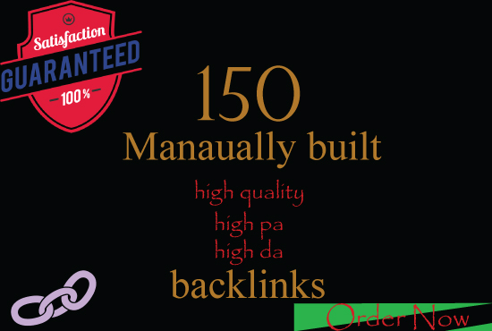 I will manually build 150 high quality backlinks