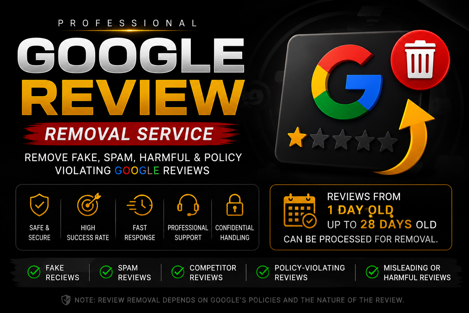 Google Review Removal Expert | Fake & Spam Review Removal